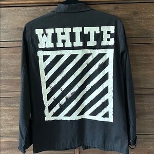 OFF-WHITE Diagonal Brushed Field Military Jacket | Virgil Abloh | Small | Black